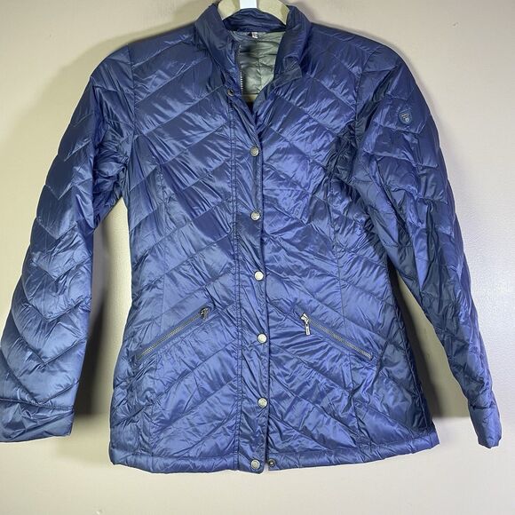 DUBARRY Ireland Down Jacket Womens Size US Small EU36 UK10Blue Puffy Quilted